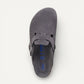 Boston Men's Charcoal Suede Leather Regular