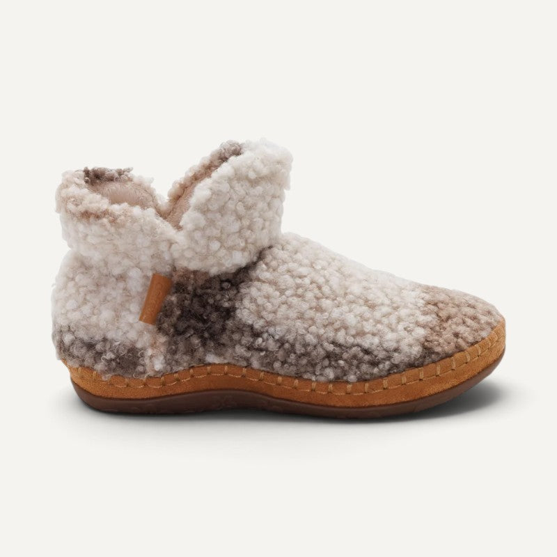 malina slipper tan plaid