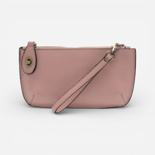 Mini Crossbody Wristlet Clutch Pink Sand