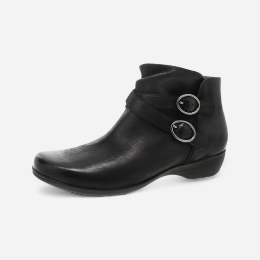 Faithe Black Burnished Nubuck