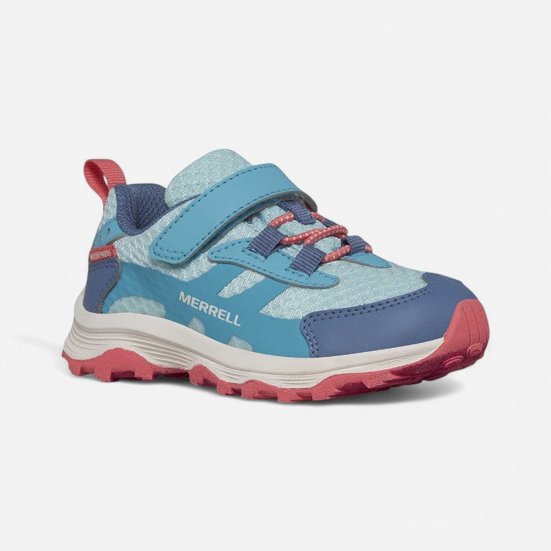 Kid's Moab Speed 2 Low AC Waterproof Turquoise/Coral