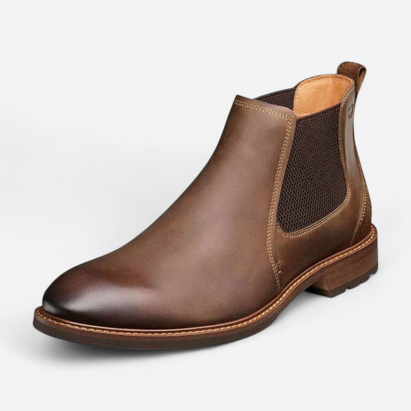 Men's Lodge Plain Toe Gore Black Charcoal