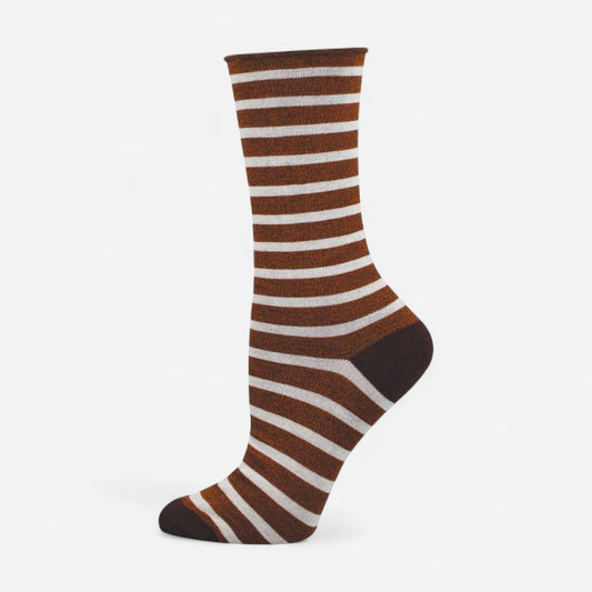 Socksmith Bamboo Sailor Stripe Roll Top